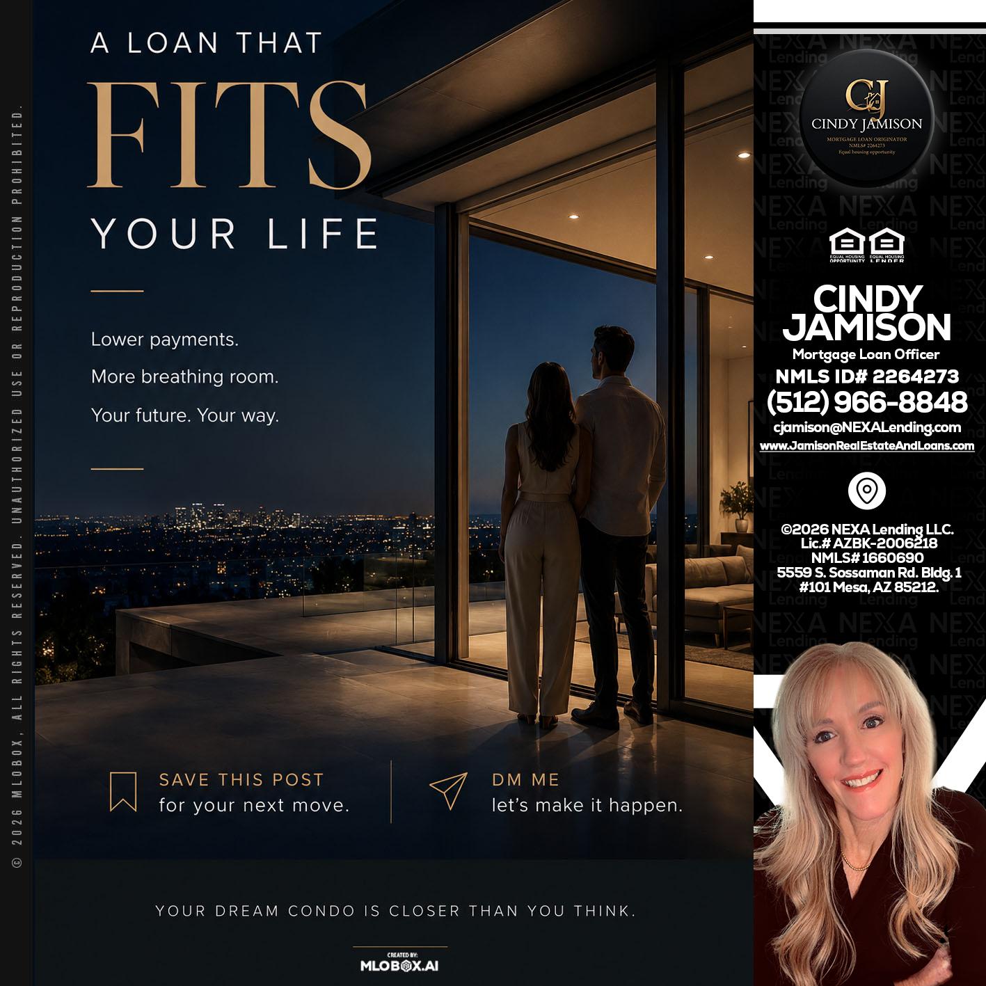 LOANS THAT FIT - Cindy Jamison -Mortgage Loan Officer