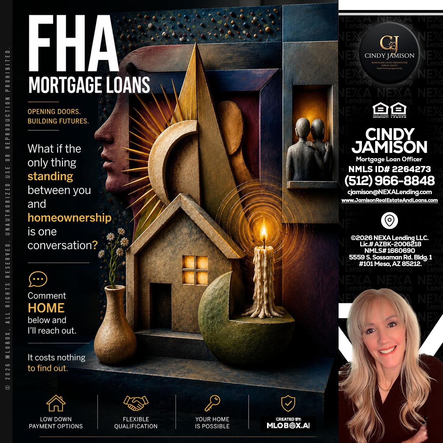 FHA - Cindy Jamison -Mortgage Loan Officer