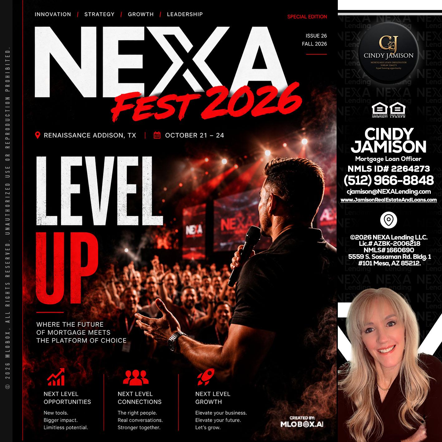 NEXA FEST 2026 - Cindy Jamison -Mortgage Loan Officer