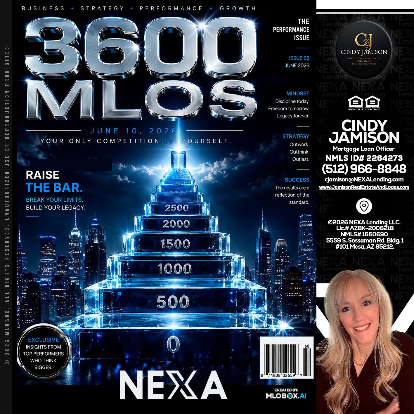 3600 MLOs - Cindy Jamison -Mortgage Loan Officer