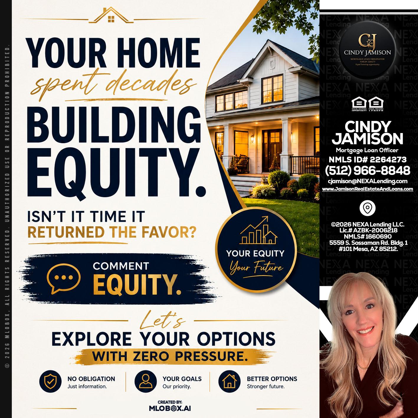 building equity - Cindy Jamison -Mortgage Loan Officer